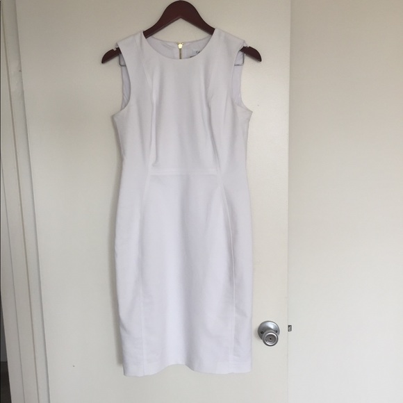 Calvin Klein Dresses & Skirts - White Calvin Klein Sheath Dress